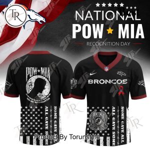 Denver Broncos X NATIONAL POW MIA Recognition Day 2025 Black Edition Football Jersey