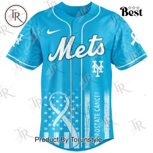 New York Mets X Prostate Cancer Awareness Blue Edition 2025 Baseball Jersey