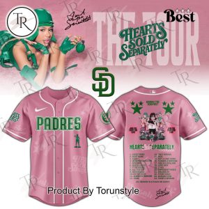 San Diego Padres X Mariah the Scientist Tour Hearts Sold Separately Baseball Jersey