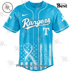Texas Rangers X Prostate Cancer Awareness Blue Edition 2025 Baseball Jersey
