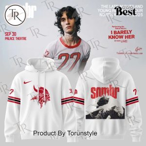 Minnesota Vikings X Sombr – Tour 2025 The Late Nights And Young Romance White Hoodie