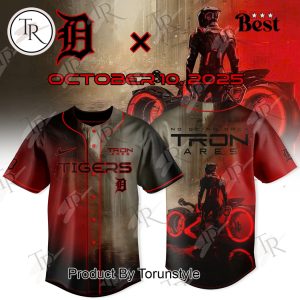 Detroit Tigers X Tron Ares No Going Back 2025 Baseball Jersey