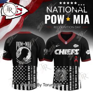 Kansas City Chiefs X NATIONAL POW MIA Recognition Day 2025 Black Edition Football Jersey
