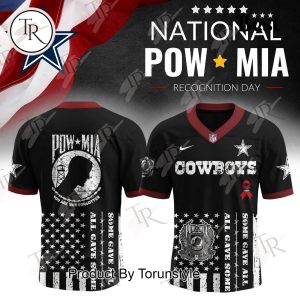 Dallas Cowboys X NATIONAL POW MIA Recognition Day 2025 Black Edition Football Jersey