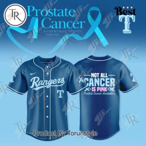 Texas Rangers X Prostate Cancer Awareness Month Blue Edition Baseball Jersey