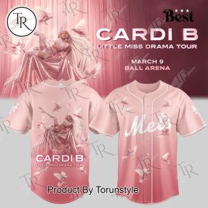 New York Mets X Cardi B Tour Little Miss Drama 2025 Baseball Jersey