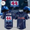 Atlanta Braves x Hank Aaron 44 Classic Baseball Jersey – White Atlanta Braves x Hank Aaron 44 Classic Baseball Jersey – White