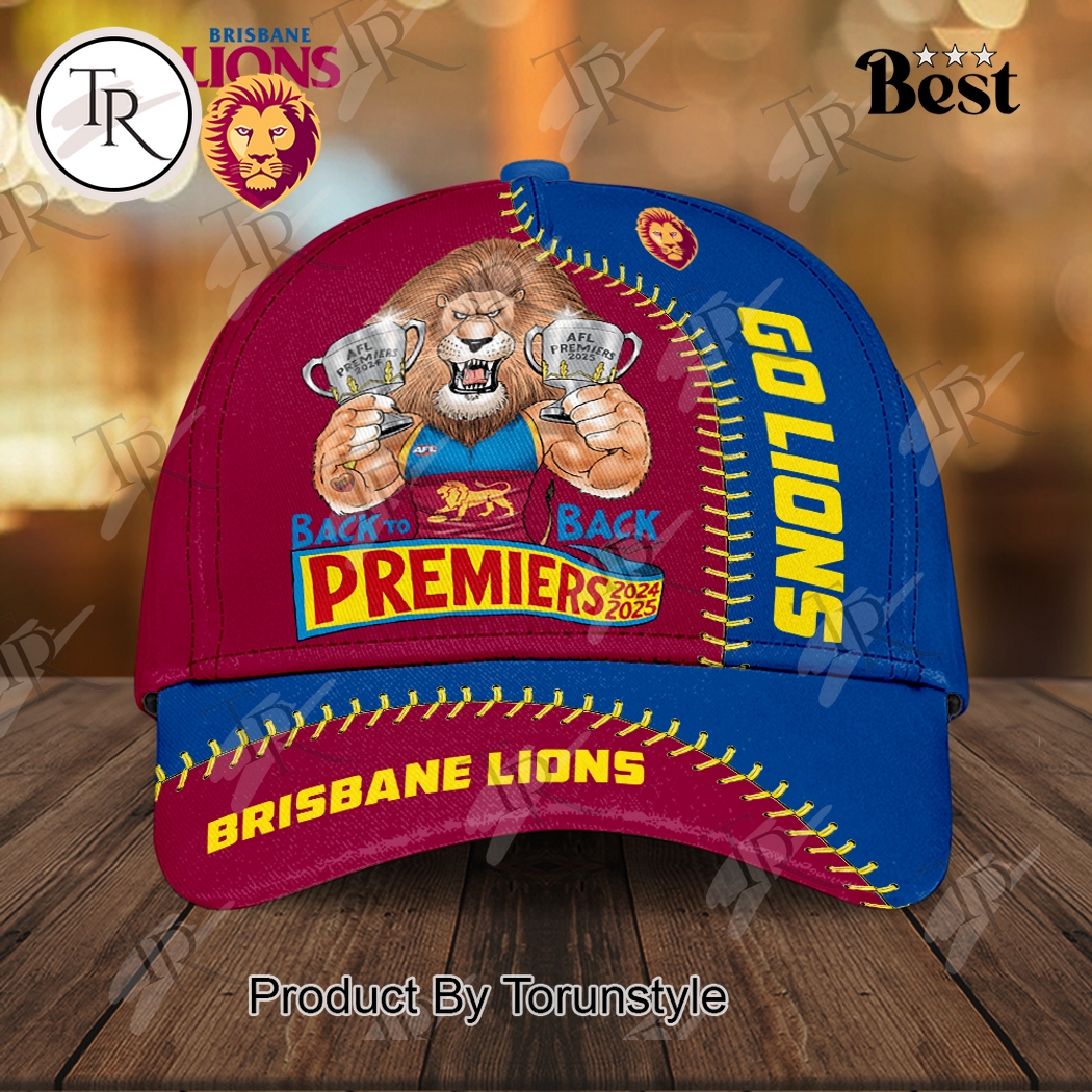 Brisbane Lions X AFL Premiers BACK TO BACK 2024 2025 Cap Brisbane Lions X AFL Premiers BACK TO BACK 2024 2025 Cap