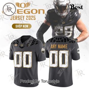 Oregon Ducks Football Team 2025 Custom Name and Number Limited Edition Football Jersey