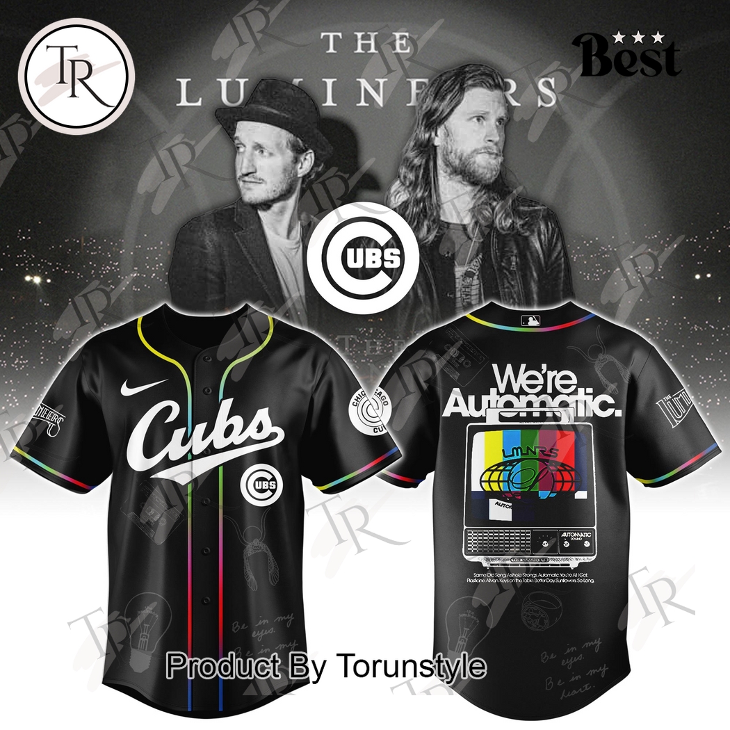 Chicago Cubs X The Lumineers World Tour 2025 The Automatic Baseball Jersey Chicago Cubs X The Lumineers World Tour 2025 The Automatic Baseball Jersey