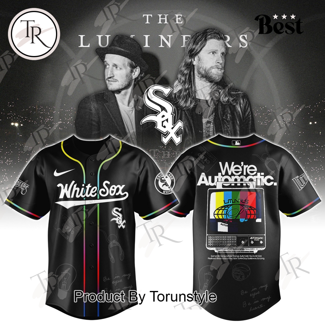 Chicago White Sox X The Lumineers World Tour 2025 The Automatic Baseball Jersey Chicago White Sox X The Lumineers World Tour 2025 The Automatic Baseball Jersey