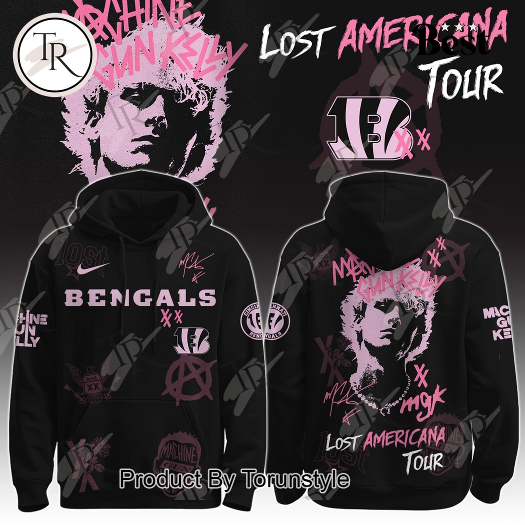 Cincinnati Bengals X MGK Tour The Lost Americana 2025 Hoodie Cincinnati Bengals X MGK Tour The Lost Americana 2025 Hoodie