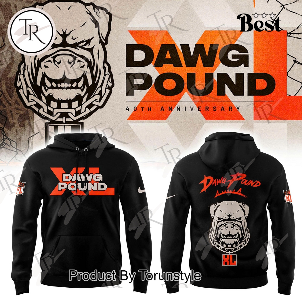 Dawg Pound XL 40th Anniversary Black Edition Hoodie Dawg Pound XL 40th Anniversary Black Edition Hoodie