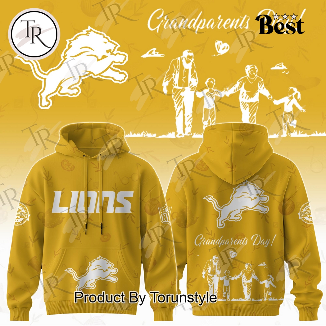 Detroit Lions Grandparents Day 2025 Yellow Edition Hoodie Detroit Lions Grandparents Day 2025 Yellow Edition Hoodie