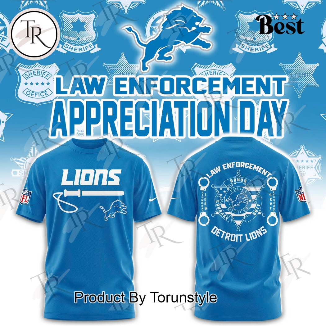 Detroit Lions X Law Enforcement Day 2025 Hoodie Detroit Lions X Law Enforcement Day 2025 Hoodie