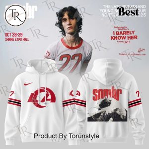 Los Angeles Rams X Sombr – Tour 2025 The Late Nights And Young Romance White Hoodie