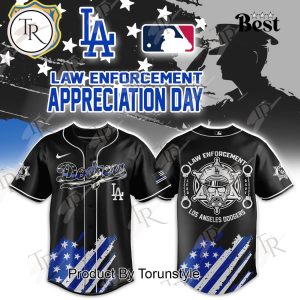 Los Angeles Dodgers Law Enforcement Appreciation Day 2025 Baseball Jersey – Black Los Angeles Dodgers Law Enforcement Appreciation Day 2025 Baseball Jersey – Black