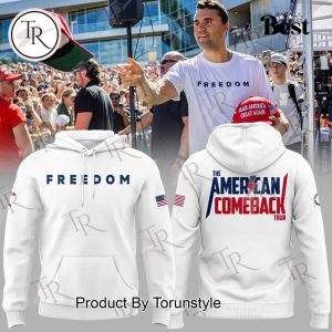 Charlie Kirk - FREEDOM White Edition Ver 2 Hoodie