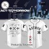 Los Angeles Dodgers VS Tomorrow X Together World Tour White Edition Baseball Jersey Los Angeles Dodgers VS Tomorrow X Together World Tour White Edition Baseball Jersey