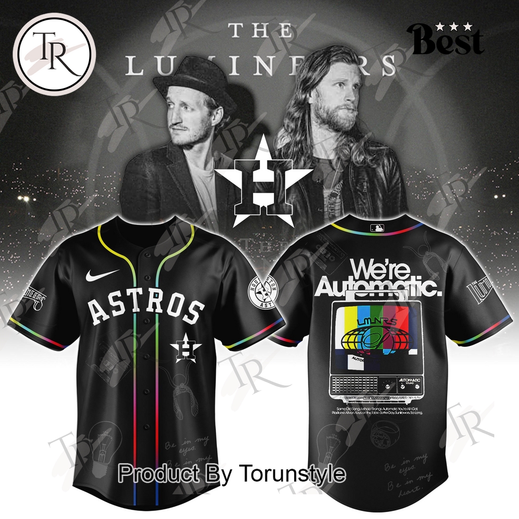Houston Astros X The Lumineers World Tour 2025 The Automatic Baseball Jersey Houston Astros X The Lumineers World Tour 2025 The Automatic Baseball Jersey