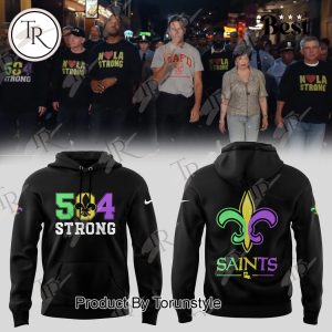 New Orleans Saints 504 Strong Hoodie New Orleans Saints 504 Strong Hoodie