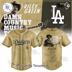 Los Angeles Dodgers X RILEY GREEN – Damn Country Music Tour Baseball Jersey Los Angeles Dodgers X RILEY GREEN – Damn Country Music Tour Baseball Jersey