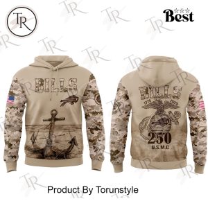 Buffalo Bills – 250th USMC Army Birthday Hoodie