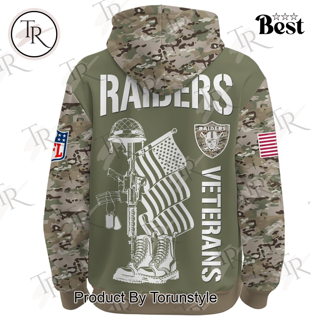 Las Vegas Raiders - Happy Veterans Day Night Game 2025 Hoodie Las Vegas Raiders - Happy Veterans Day Night Game 2025 Hoodie