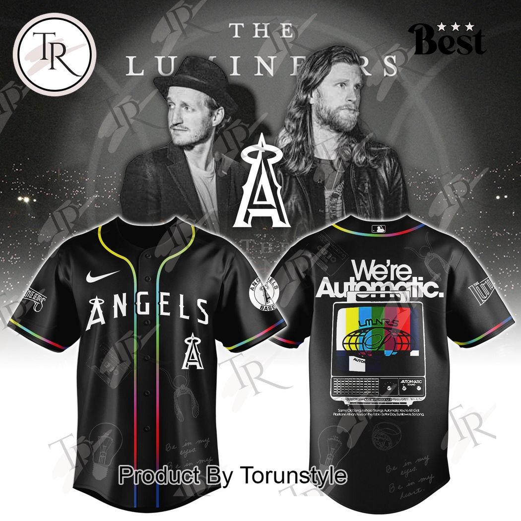 Los Angeles Angels X The Lumineers World Tour 2025 The Automatic Baseball Jersey Los Angeles Angels X The Lumineers World Tour 2025 The Automatic Baseball Jersey
