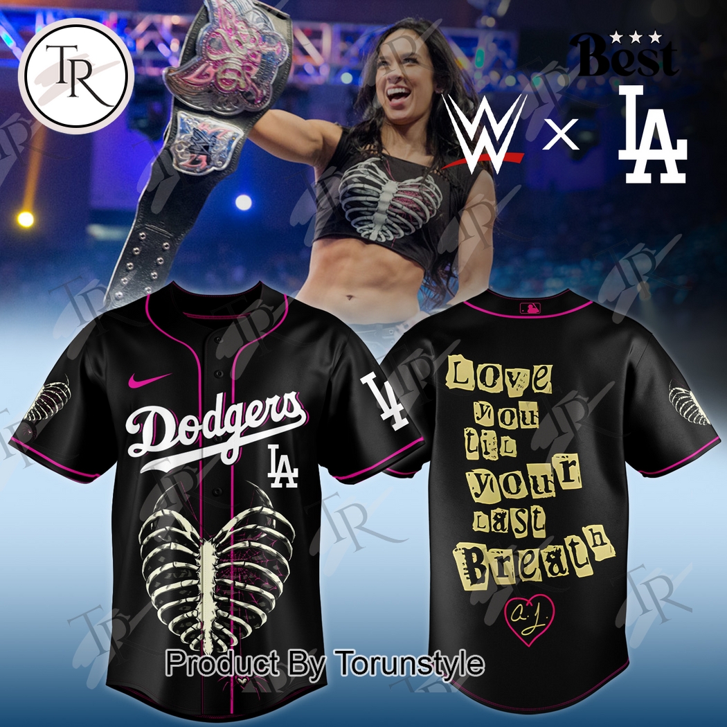 Los Angeles Dodgers X AJ LEE HAS RETURNED Special Edition Baseball Jersey Los Angeles Dodgers X AJ LEE HAS RETURNED Special Edition Baseball Jersey