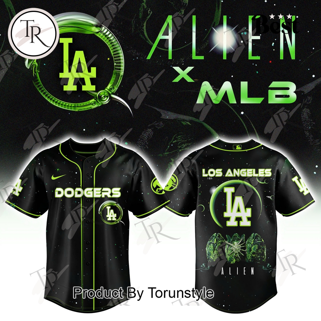 Los Angeles Dodgers x Alien 2025 Baseball Jersey Los Angeles Dodgers x Alien 2025 Baseball Jersey
