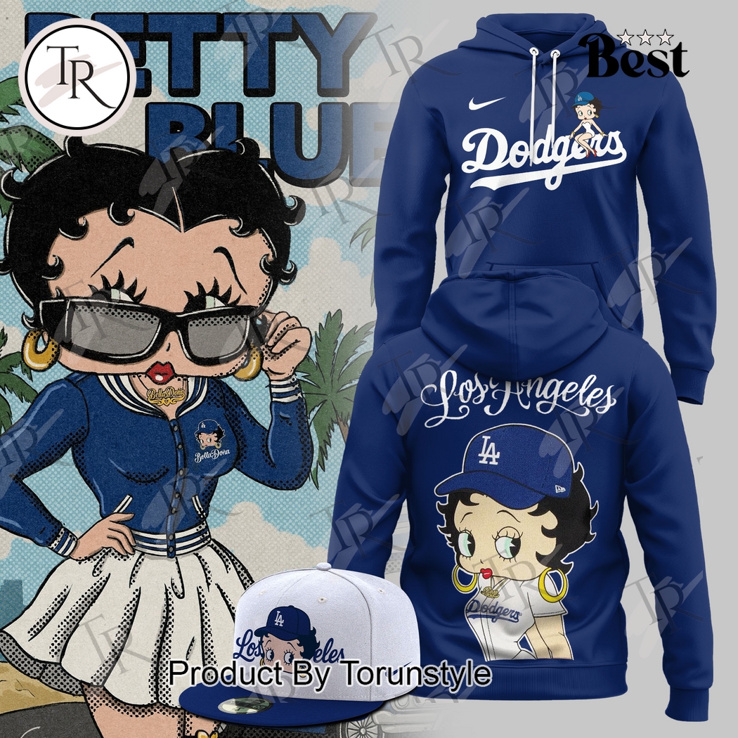 Los Angeles Dodgers X Betty Boop 2025 Limited Edition Blue Hoodie Los Angeles Dodgers X Betty Boop 2025 Limited Edition Blue Hoodie