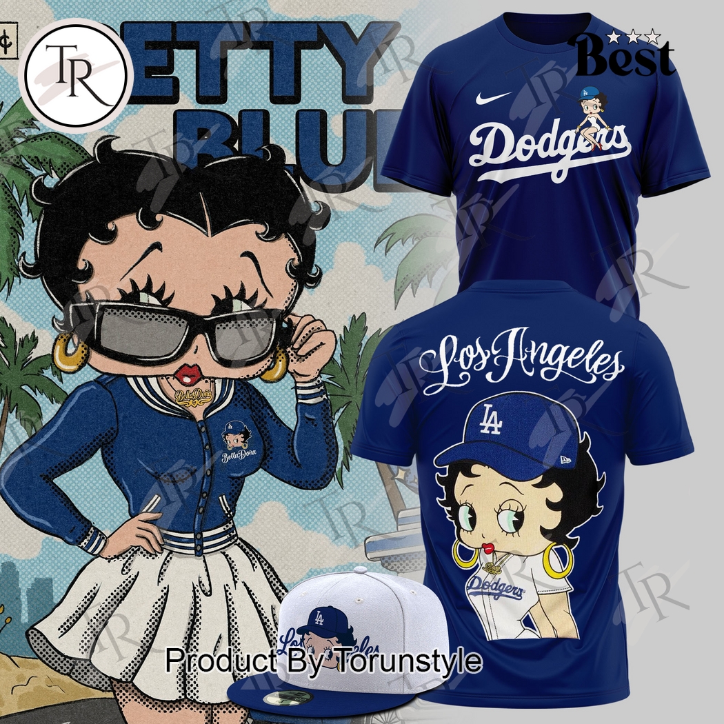 Los Angeles Dodgers X Betty Boop 2025 Limited Edition Blue Hoodie Los Angeles Dodgers X Betty Boop 2025 Limited Edition Blue Hoodie