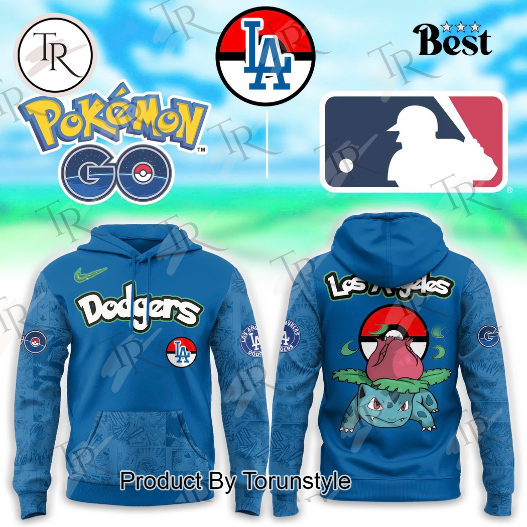 Los Angeles Dodgers x Bulbasaur Pokemon Go 2025 Hoodie Los Angeles Dodgers x Bulbasaur Pokemon Go 2025 Hoodie