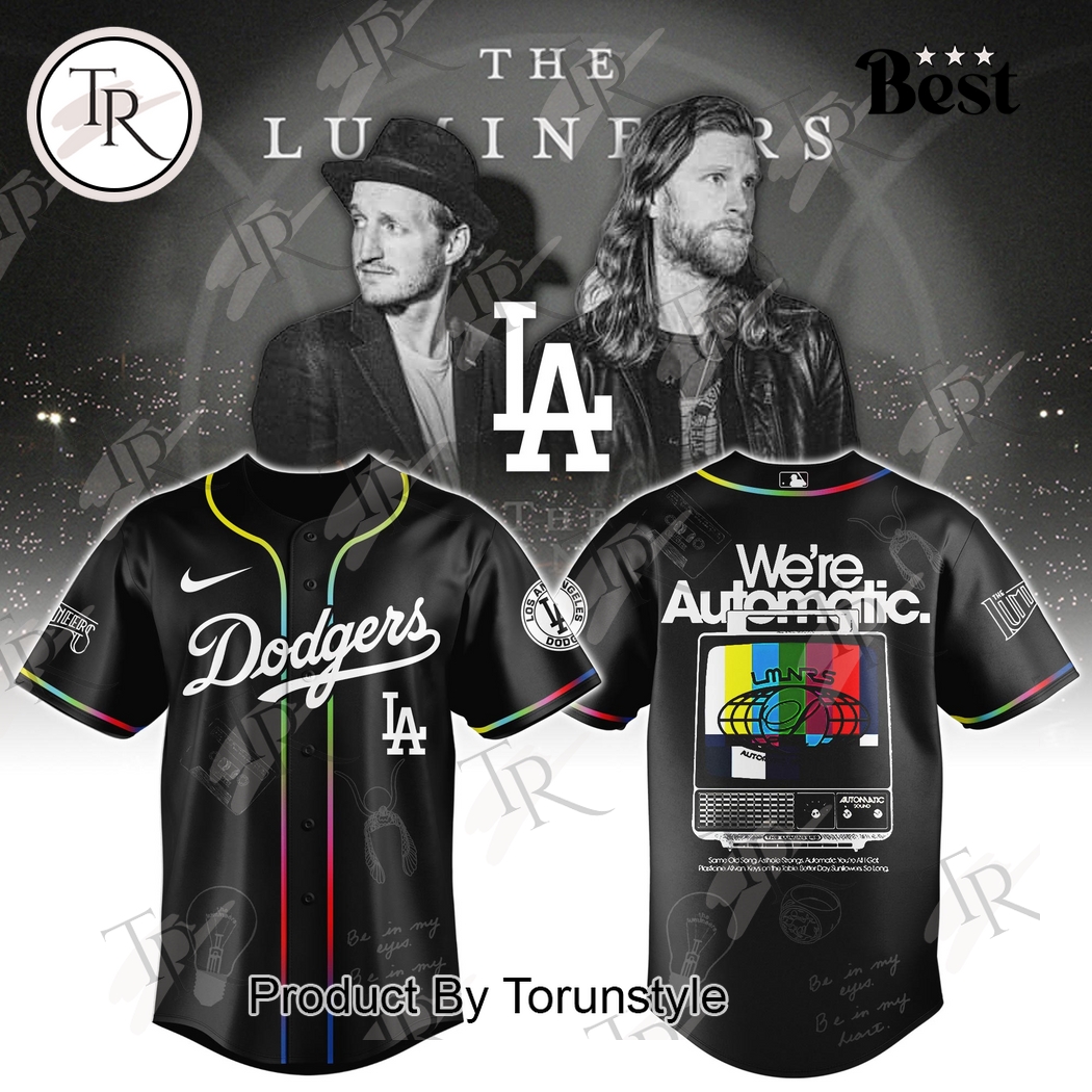 Los Angeles Dodgers X The Lumineers World Tour 2025 The Automatic Baseball Jersey Los Angeles Dodgers X The Lumineers World Tour 2025 The Automatic Baseball Jersey