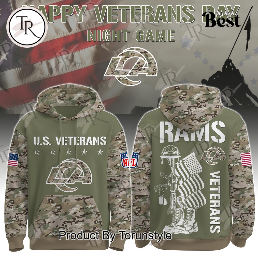 Los Angeles Rams - Happy Veterans Day Night Game 2025 Hoodie Los Angeles Rams - Happy Veterans Day Night Game 2025 Hoodie