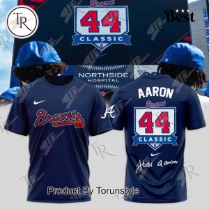 Atlanta Braves x Hank Aaron 44 Classic Hoodie – Blue