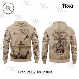 Detroit Lions – 250th USMC Army Birthday Hoodie