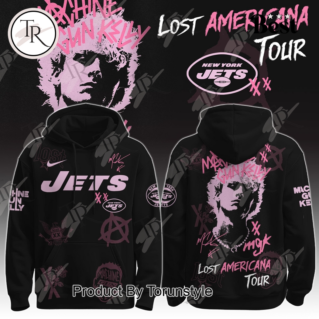 New York Jets X MGK Tour The Lost Americana 2025 Hoodie New York Jets X MGK Tour The Lost Americana 2025 Hoodie