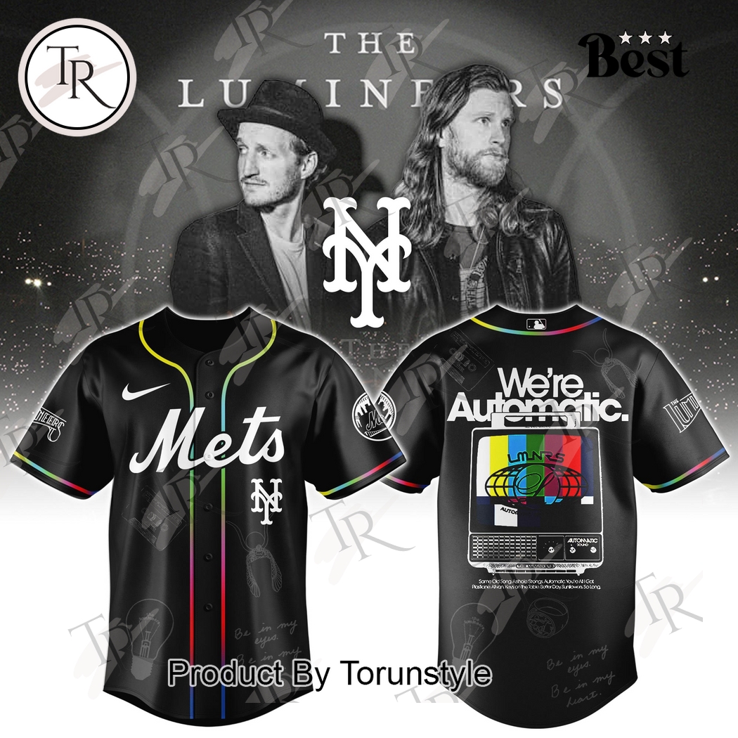 New York Mets X The Lumineers World Tour 2025 The Automatic Baseball Jersey New York Mets X The Lumineers World Tour 2025 The Automatic Baseball Jersey