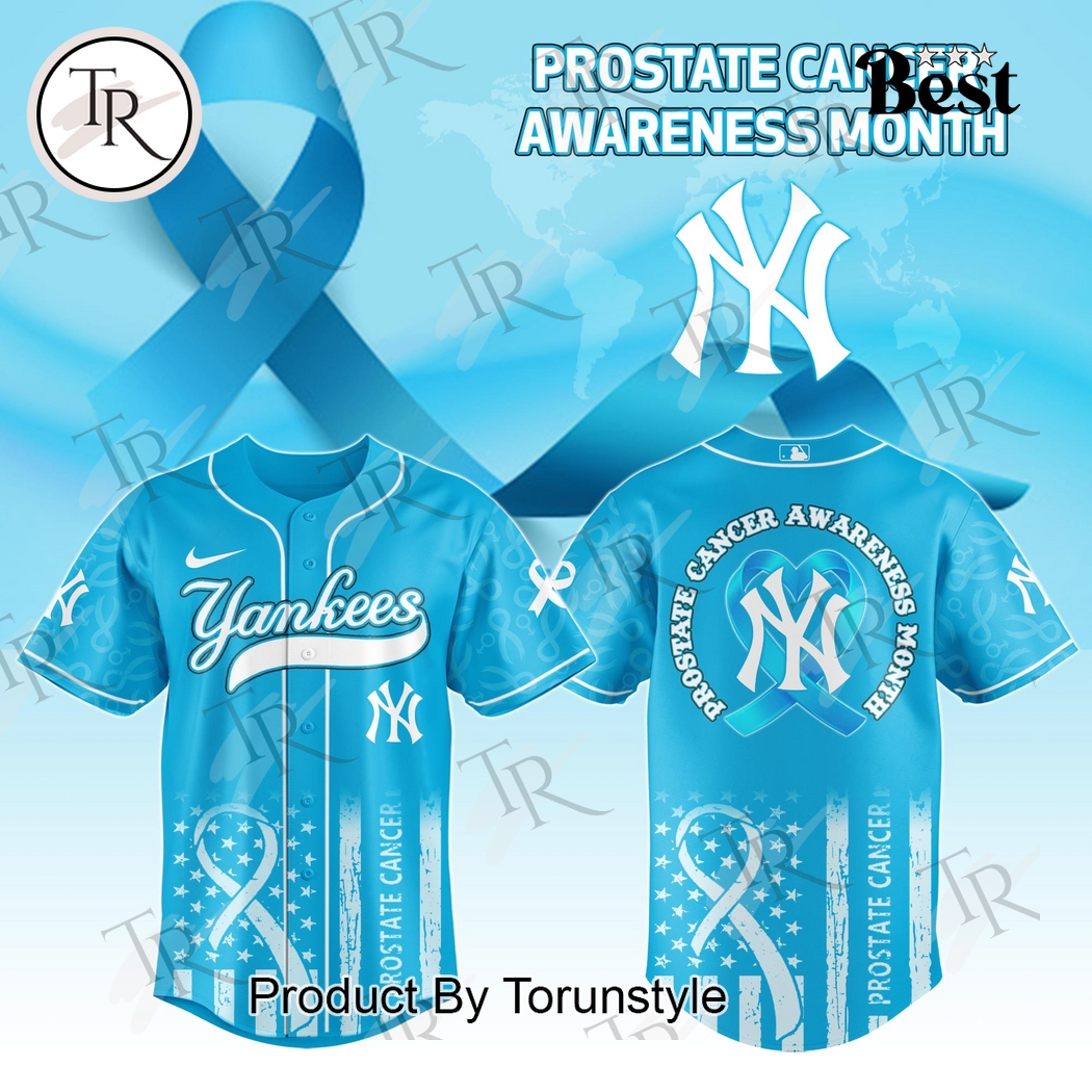 New York Yankees X Prostate Cancer Awareness Blue Edition 2025 Baseball Jersey New York Yankees X Prostate Cancer Awareness Blue Edition 2025 Baseball Jersey