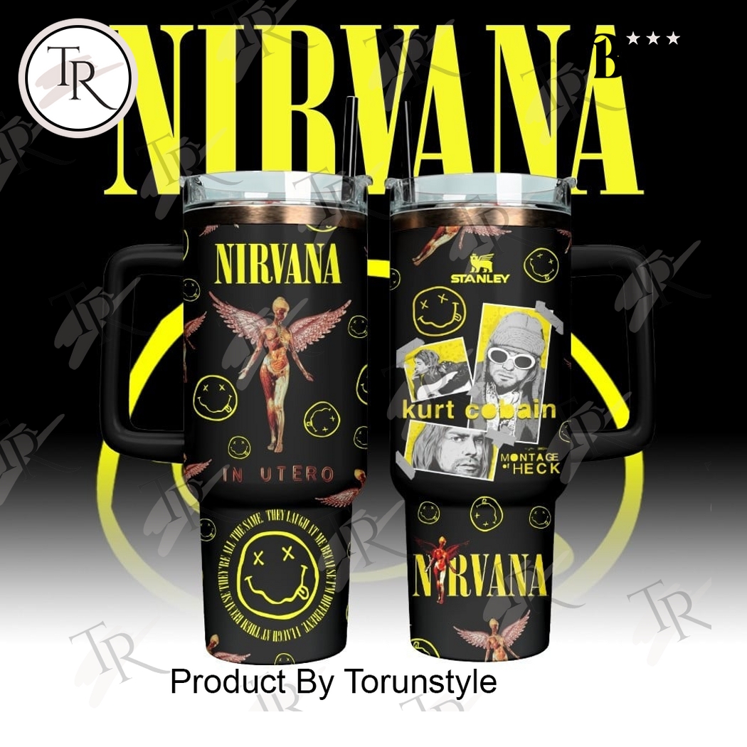 Nirvana X Kurt Cobain 40oz Tumbler Nirvana X Kurt Cobain 40oz Tumbler
