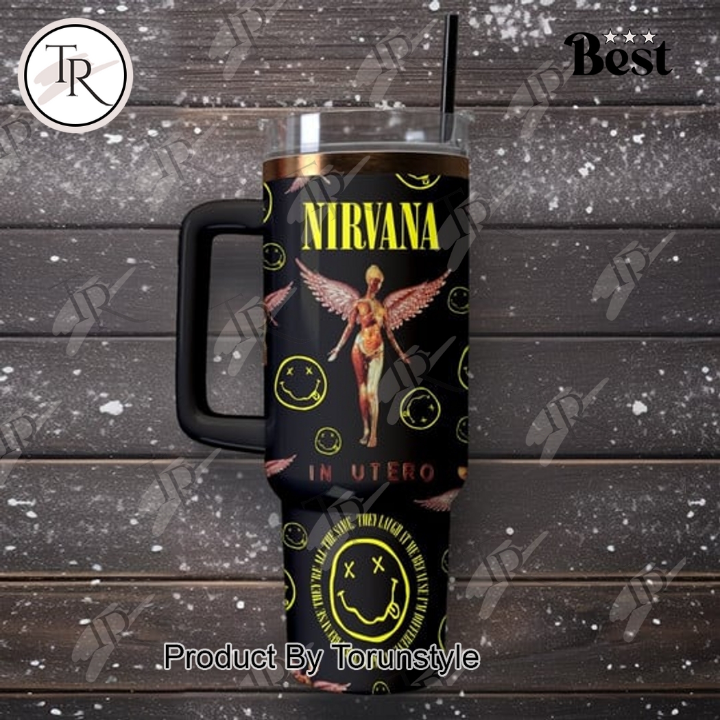 Nirvana X Kurt Cobain 40oz Tumbler Nirvana X Kurt Cobain 40oz Tumbler
