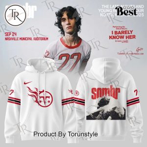 Tennessee Titans X Sombr – Tour 2025 The Late Nights And Young Romance White Hoodie