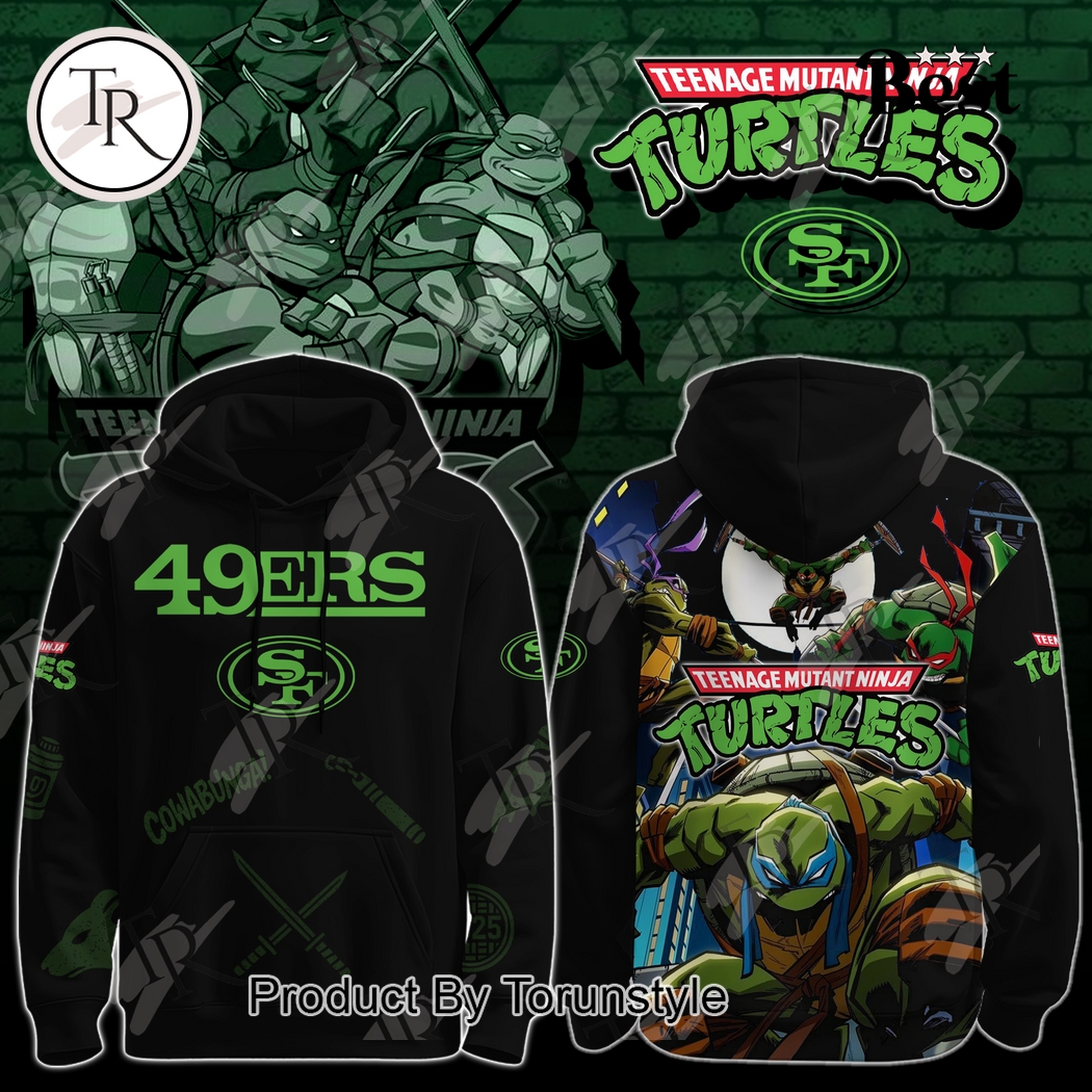 San Francisco 49ers X Teenage Mutant Ninja Turtles Black Edition Hoodie San Francisco 49ers X Teenage Mutant Ninja Turtles Black Edition Hoodie