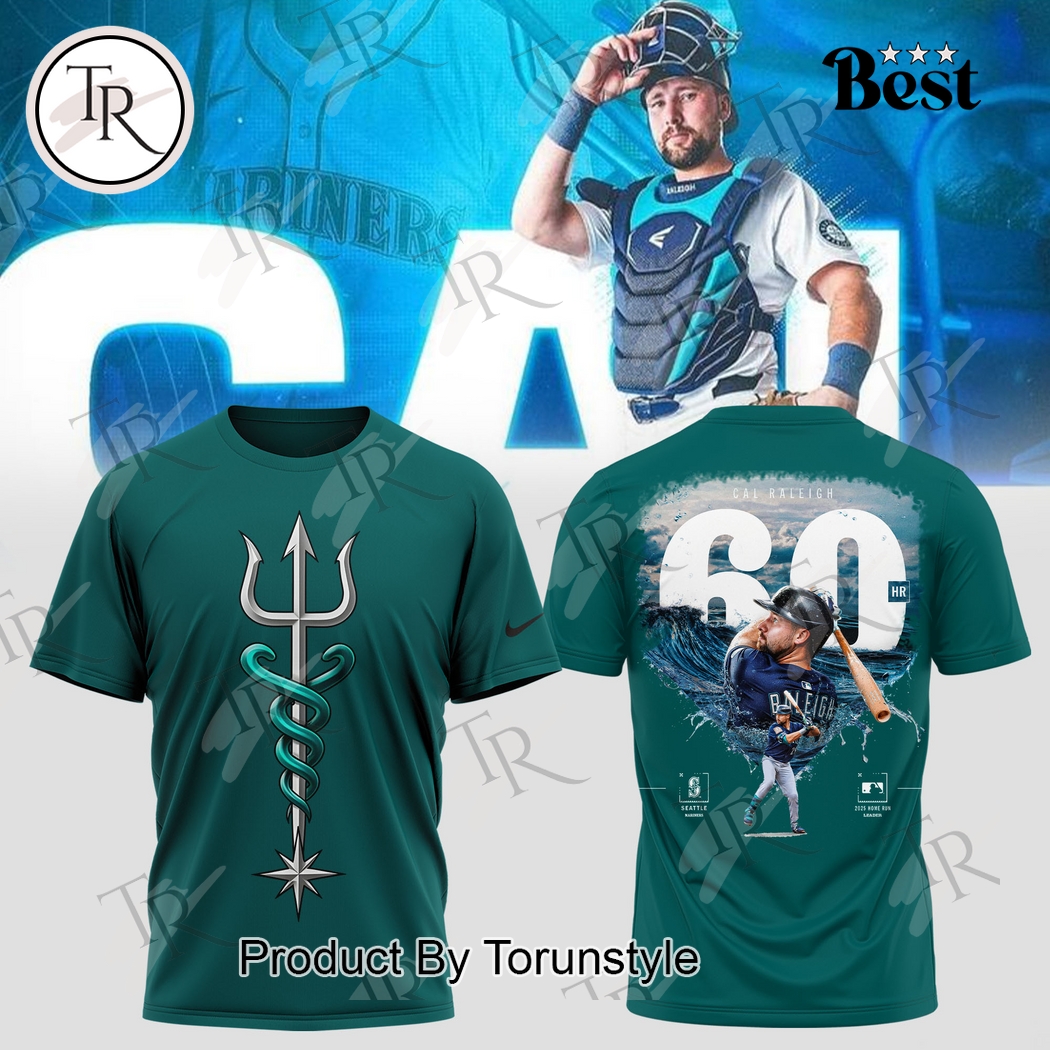 Seattle Mariners X Cal Raleigh Big Dumper 60 HR 2025 Green Hoodie Seattle Mariners X Cal Raleigh Big Dumper 60 HR 2025 Green Hoodie