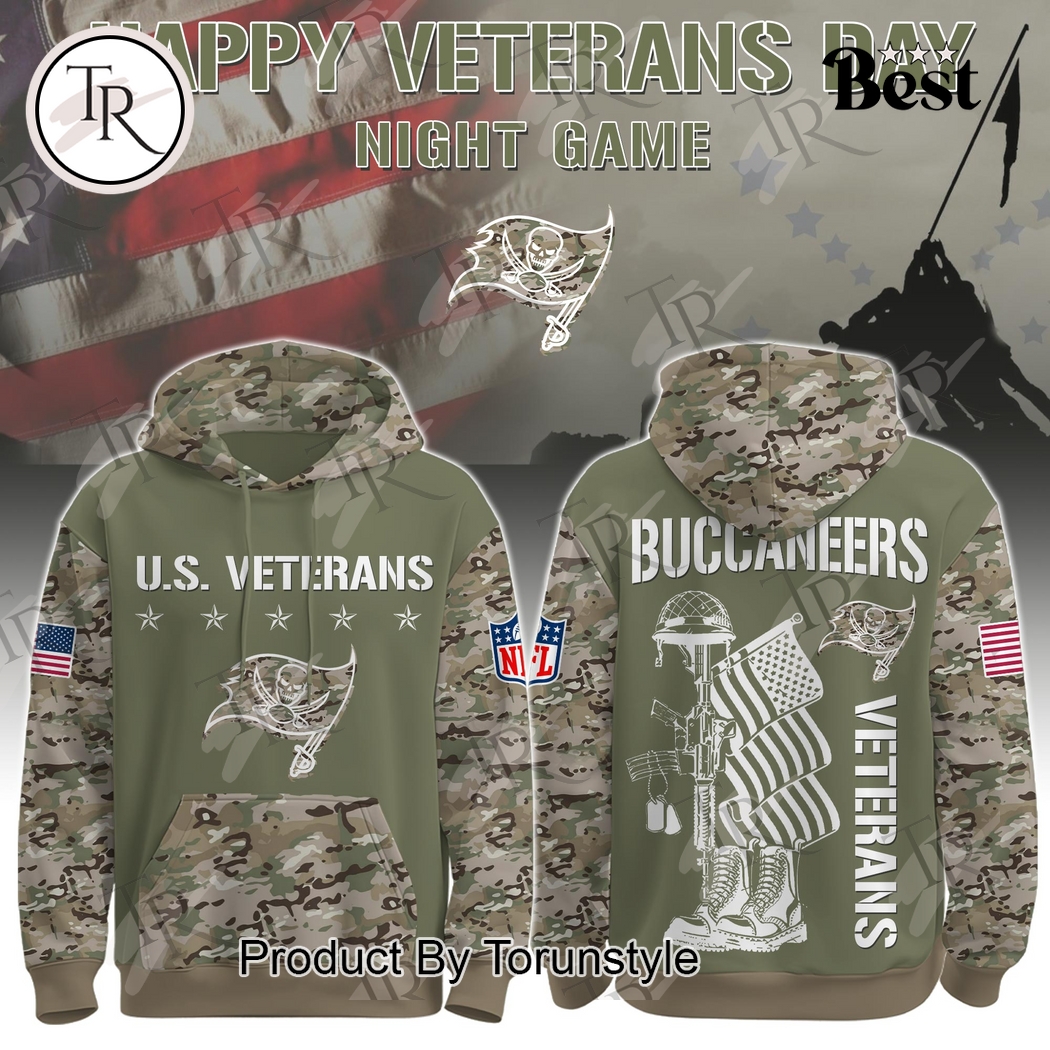 Tampa Bay Buccaneers - Happy Veterans Day Night Game 2025 Hoodie Tampa Bay Buccaneers - Happy Veterans Day Night Game 2025 Hoodie