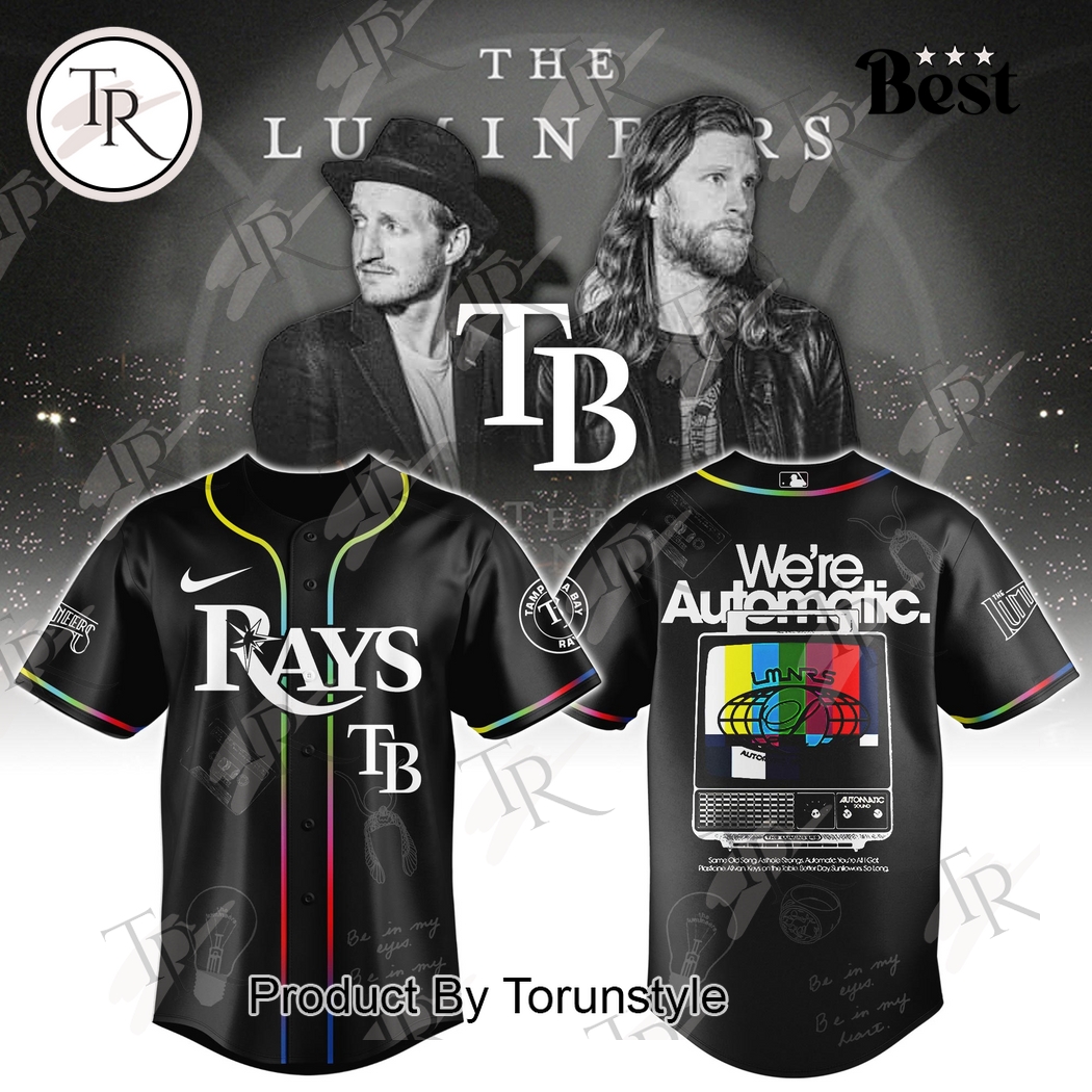 Tampa Bay Rays X The Lumineers World Tour 2025 The Automatic Baseball Jersey Tampa Bay Rays X The Lumineers World Tour 2025 The Automatic Baseball Jersey