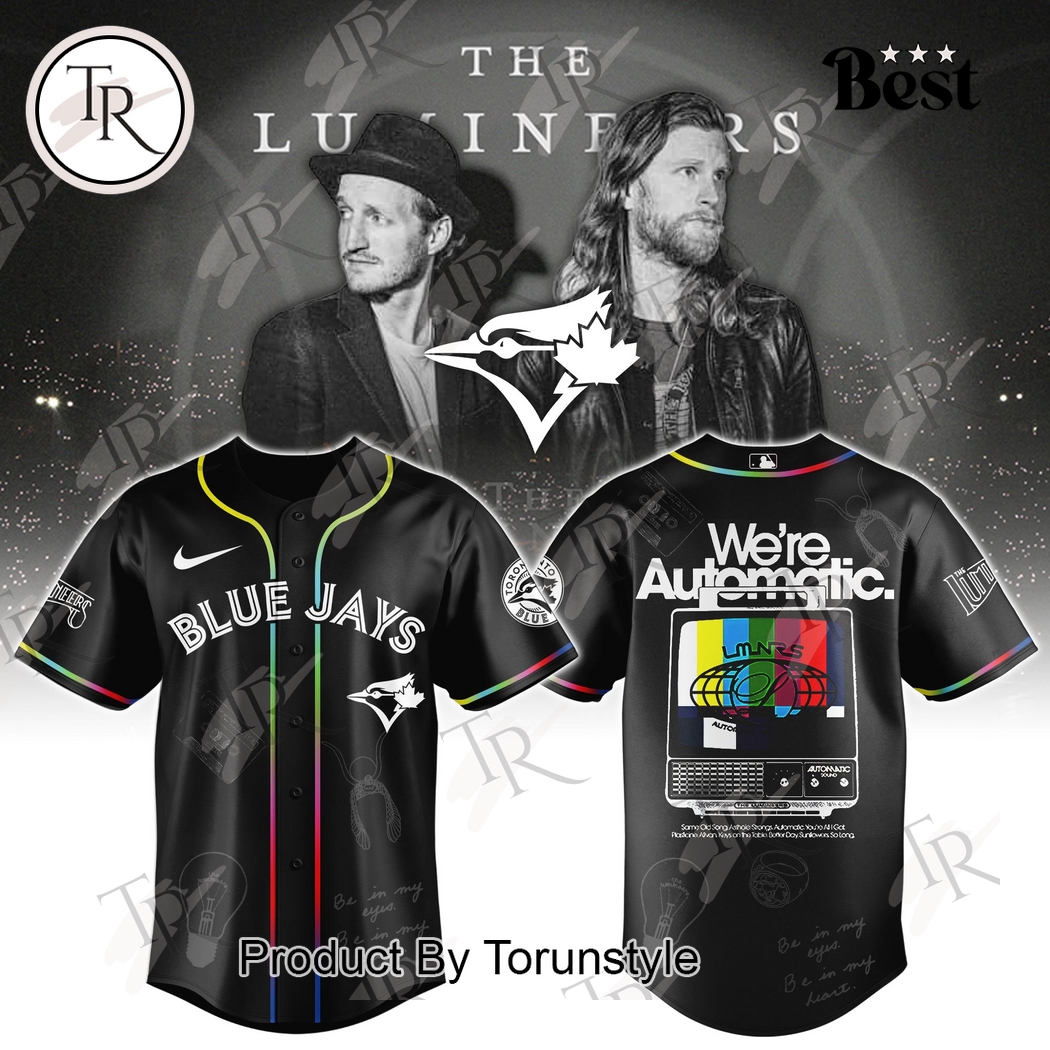 Toronto Blue Jays X The Lumineers World Tour 2025 The Automatic Baseball Jersey Toronto Blue Jays X The Lumineers World Tour 2025 The Automatic Baseball Jersey