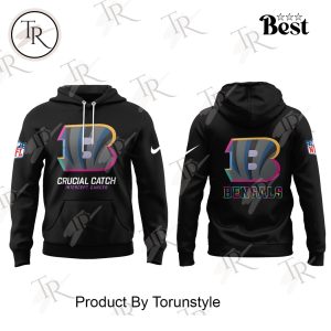 Cincinnati Bengals – Crucial Catch Black Edition Hoodie